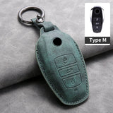 Car Key Cover For VW Volkswagen Touareg 2011-2018 Leather Car Key Case Cover For Touareg Car Interior Accessory | Car Key Cov