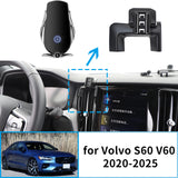 Smart Wireless Fast Charging Phone Holder for Volvo S60 V60 Car Phone Holder CATUSIKI