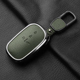 Metal and Leather Car Key Case Cover For Honda Civic 11th 2022 for Honda 2022 2023 2024 Civic for Accord CR-V HR-V Pilot