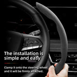 Anti-Slip Suede Wheel Cover for Cadillac CT5 Car Interior Accessory Hocasen