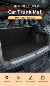 Leather Trunk Mat Full Coverage for Mini Cooper U25 Car Interior Accessory GMUNI