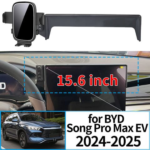 Wireless Charging Phone Mount for BYD Song Pro Max 2024–2025 Car Phone Holder CATUSIKI