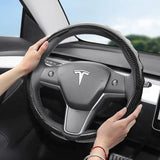 Carbon Fiber Wheel Cover for Tesla Model 3 Y S X Car Interior Accessory Hocasen