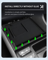 LHD for Hyundai Sonata 2024 N-line Armrest Storage Box Anti Dirt Pad Wireless Accessories Tidying Fit Left Hand Drive