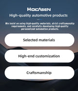 Nio Carbon Fiber Leather Steering Wheel Cover Fit Car Interior Accessory Hocasen