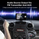 DAB+ Digital Radio Receiver with Bluetooth FM Transmitter Car Interior Accessory AKAMATE