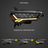 LED Reflection Bowl Headlights for Toyota 4Runner 14-24 Car Interior Accessory Vland