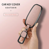 360 Degree Protection Metal Goatskin Car Key Case Cover For Audi A6 A7 A8 B9 A5 A4 8S 8W Q5 Q7 4M S5 S7 TT cars accessories C