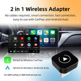 Wireless CarPlay Android Auto Adapter for VW Toyota Honda