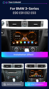 9-Inch Android Head Unit with Wireless CarPlay for BMW 3 Series Android Head Unit JIUYIN