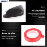 ABS Reversing Mirror Case Cover for 4Runner 2010-2023 Car Interior Accessory HEBE