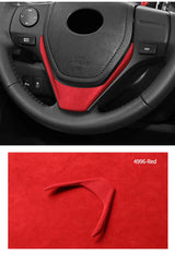 For Toyota RAV4 (2013-2018) Levin / Corolla (2014-2018) Made of Alcantara Steering Wheel Panel Boot Cover Car Interior Accessory