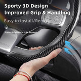 Carbon Fiber Wheel Cover for Smart Fortwo 451 Roadster Car Interior Accessory Hocasen