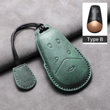 Car Remote Key Case Cover For Voyah Free Dream Phev i-Land 2024 Sheep Suede Key Case Shell Fob Protective Keychains Accessories