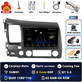 2K QLED Android 15 Head Unit for Honda Civic 2005-2012