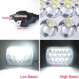Latest Style 2pcs 7X6 5X7 Led Headlights For Jeep Wrangler YJ Cherokee XJ H6014 H6052 H6054 H4 Headlamp Car Accessories Led Lamp
