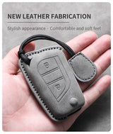 Sheep Suede Car Key Case Cover Shell for Various Toyota Models Car Key Cover NONE (OEM)
