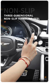 Snap-On Wave-Shaped Steering Wheel Cover for Genesis GV80, G90, G80