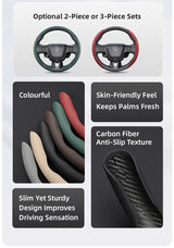 Toyota Breathable Leather Quick Release Steering Cover Car Interior Accessory Hocasen
