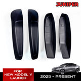 For New Tesla Model Y 2025 Launch Juniper Car Door Side Storage Box Front TPE Door Storage Organizer Tray Interior Accessorie