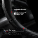 Carbon Fiber Wheel Cover for Honda Civic Accord Fit Car Interior Accessory Hocasen