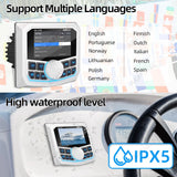 Waterproof Bluetooth MP5 Boat Stereo Universal IPX5 Android Head Unit AKAMATE