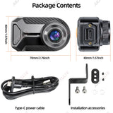 Dashcam 2K HD Waterproof for Universal Motorcycles Dashcam AKAMATE
