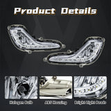Waterproof LED DRL Fog Lights for Hyundai Accent 2012-2017 Fog Light MAGIC COLORM