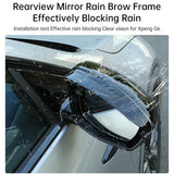 For Xpeng G6 2023 2024 Carbon Fibre Rearview Mirror Decorative Strip Car Exterior Accessory OEM