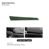 For BMW 2020-Latest Model 3er G20 G21 G28 Made of Alcantara Center Console Dashboard Trim Sticker Car Interior Tuning Accessory