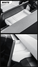 Rear Screen Storage box for Tesla Model Y Launch 2025 and Model 3 Highland 2024 Dashboard bracket Tissue Box Tray ECT Panel D