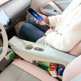 For Leapmotor T03 20-25 Car Leather Armrest Box Central Console Storage Wireless Fast Charging Armrest Organizer Accessories