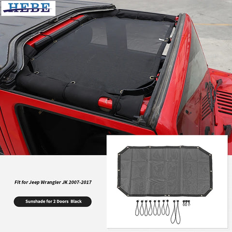 Front Door Heat Insulation Net for Jeep Wrangler JK 2007-2017 Car Interior Accessory HEBE