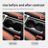 Central Console Water Cup Holder for Renault Dacia Duster 2025-2026 TPE Drinks Holder Storage Case Interior Accessory OEM