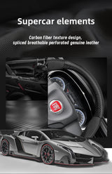 Breathable Carbon Fiber Wheel Cover for Fiat Auto Car Interior Accessory Hocasen