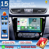 Android 15 Navigation Stereo for Nissan Qashqai J11 2013–2021 Android Head Unit RSNAVI
