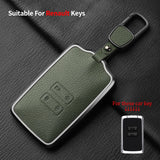 Metal and Leather Car Key Case Cover For Renault Clio Kadjar Capture Koleos Espace Master Talisman Talisman Scenic Protect Cover