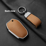 Citroen C5 X C4L C6 C3-XR AIRCROSS 308 408 508 2008 3008 4008 5008 DS 5LS 4S Metal and Leather Car Key Case Cover Car Accesso