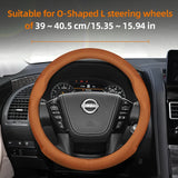 Leather Steering Wheel Cover for Nissan Qashqai Note