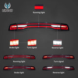 Vland Full LED Tail Lights for Dodge Charger 2011-2014 Car Interior Accessory Vland