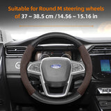 Carbon Fiber Texture Steering Wheel Cover for Ford Focus
