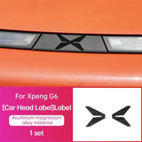 For Xpeng G6 2023 2024 2025 Xiaopeng G6 Black Badge Front Rear Badge Blackened Modification Accessories