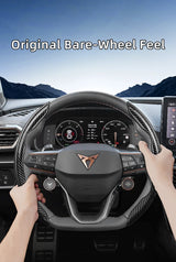 Carbon Fiber Steering Wheel Cover for Cupra Models