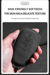 Car Key Case Shell for Chery Tiggo 8 Pro, 8plus, New 5, 7pro - Suede Car Keychain