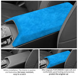 For BMW X3 G45 G48 (2025-) Car Armrest Box Center Console Lid Armrest Cover Accessories Suede Cover Sticker Car Interior Acce