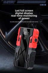 Car Jump Starter with 150PSI Air Pump Portable Power Bank LED Light and Auto Emergency Booster