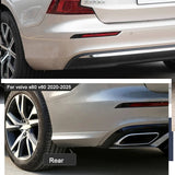 Rear Corner Guard Skirt Trim for Volvo S60 2020-26 Car Interior Accessory LINGLUYANG