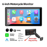 6-inch Wireless CarPlay Monitor for Motorcycles ATVs