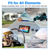 8 Inch Marine Waterproof Multimedia Player for ATV Golf Cart Marine Audio OEM
