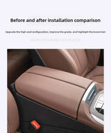 BMW 3 4 5 6 7 Series X1 X3 X4 X5 X6 X7 Central Armrest Box Cover ABS Carbon Fiber